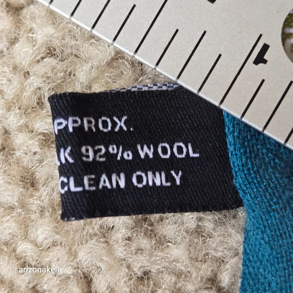 Wool/Silk Lightweight Polka Dot Scarf Blue - Picture 3 of 10